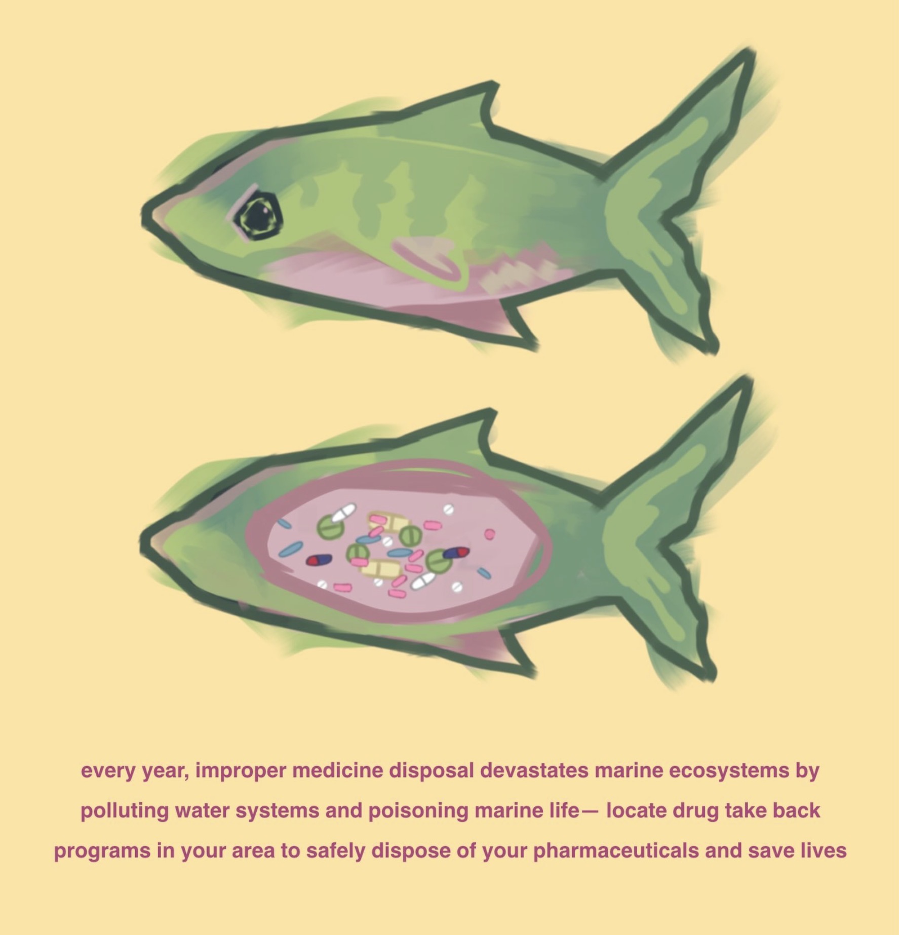 Flush With Caution: Medicine Disposal and Marine Life - Slide 1