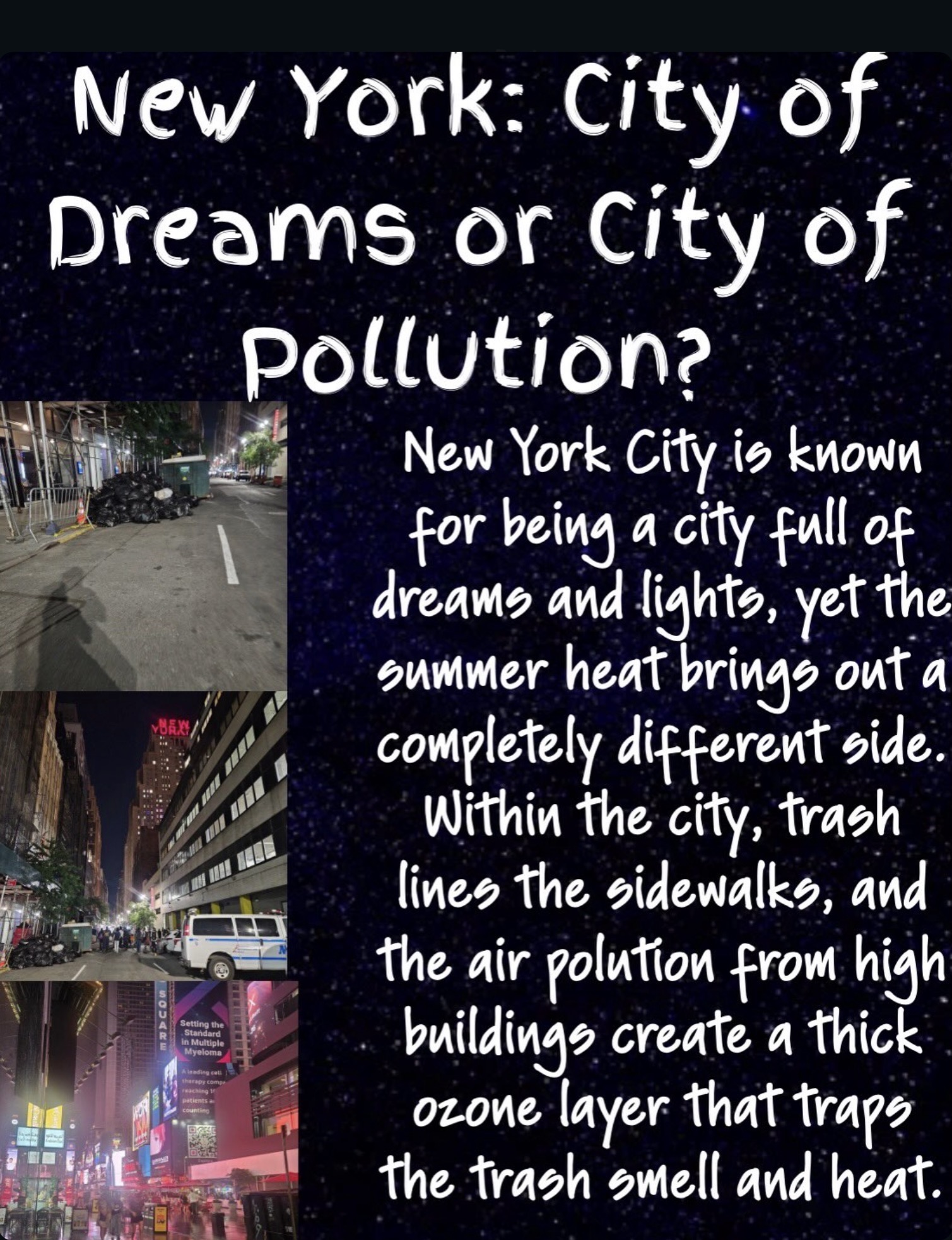 New York: City of Dreams or City of Pollution? - Slide 1
